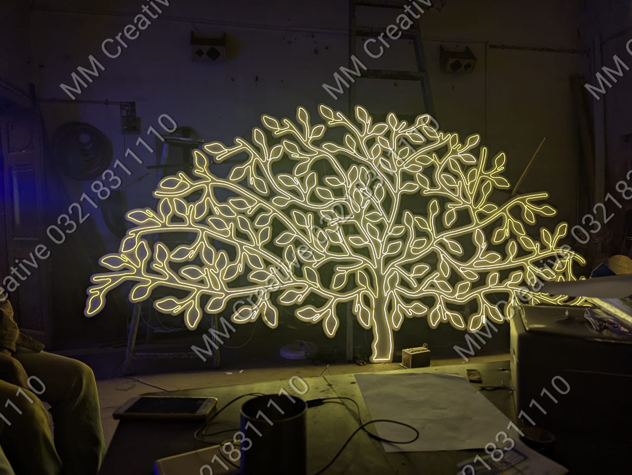 Custom Neon Sign on PVC Foam Board – Durable, Stylish, and Lightweight Display